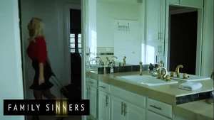 FAMILY SINNERS – Blonde Milf Is Feeling Lonely In Her Marriage And Decides To Spice Things Up With Her Stepson