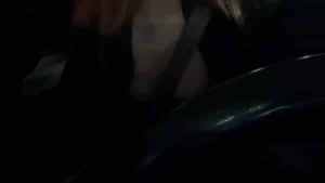 Italian Big Tits Milf Artemisia Love Sexy car driving and Big horny tits Flashing