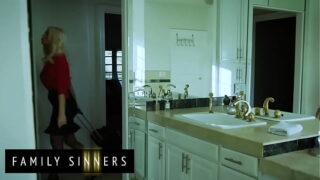 FAMILY SINNERS – Blonde Milf Is Feeling Lonely In Her Marriage And Decides To Spice Things Up With Her Stepson