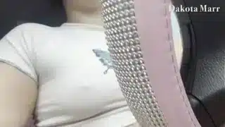 Driving Around Town And Masturbating In My Car Public Pussy Play Chubby Dakota Marr