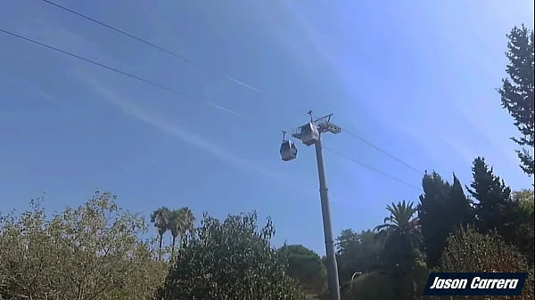 I took my friends for a ride on the cable car