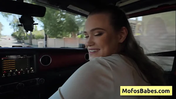 Naughty blonde teen rub her clit and suck dick in the car – Chloe Rose, Charles Dera