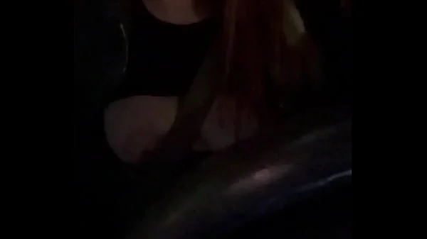 Sexy car ride with Horny Big Tits Artemisia Love Flashing her tits while Driving