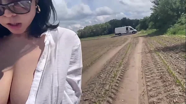 Smoking Cigarette and Bouncing Boobs in Male Shirt to get private place for masturbate and fast Orgasm