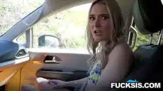 Stepsis Blows me in Car on vacation Thea Summers, Jay Romero