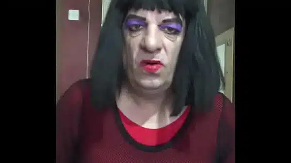 bisexual crossdresser fills himself up