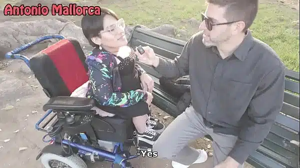Exotic Wheelchair Cripple Slut Gets Pick Up in Public!