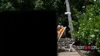 Fucking my stepmom in the backyard – Laura Bentley