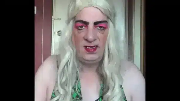 bisexual crossdresser really wants to be fucked by a real mans penis he even says so in this video with the 3 voting down wankers