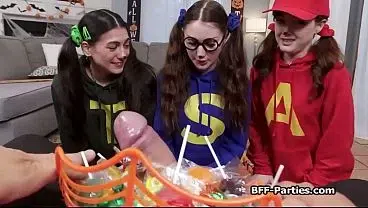 Candy and cock for slutty thief girlfriends