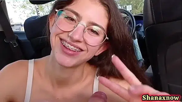 CAR SEX AND BLOWJOB PERFECT FACIAL CUMSHOT
