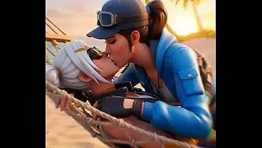 Cloud Striker x Dizzie Lesbian (Fortnite/ AI generated)