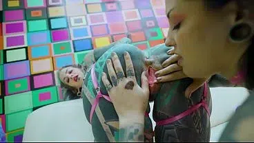 Hot Pink Lingerie Girl Girl Anal Dildo Session